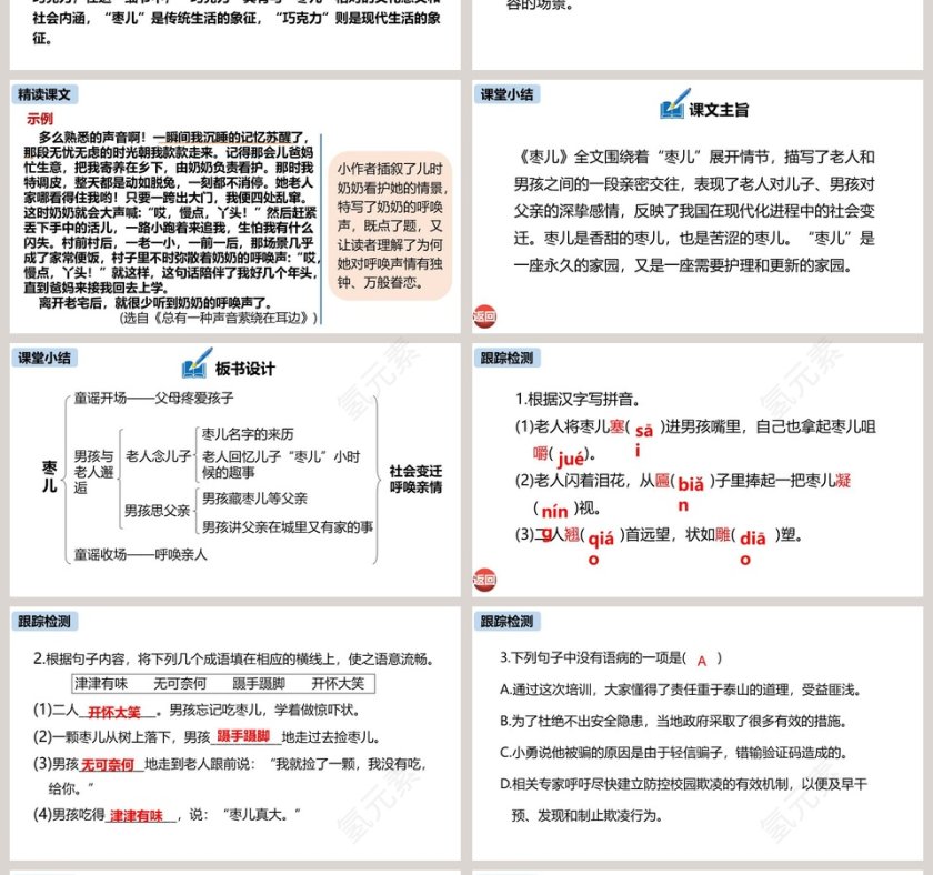 统编版九年级语文下册枣儿PPT课件第4张