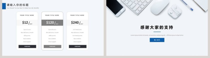 清新简约工作概述工作总结第5张