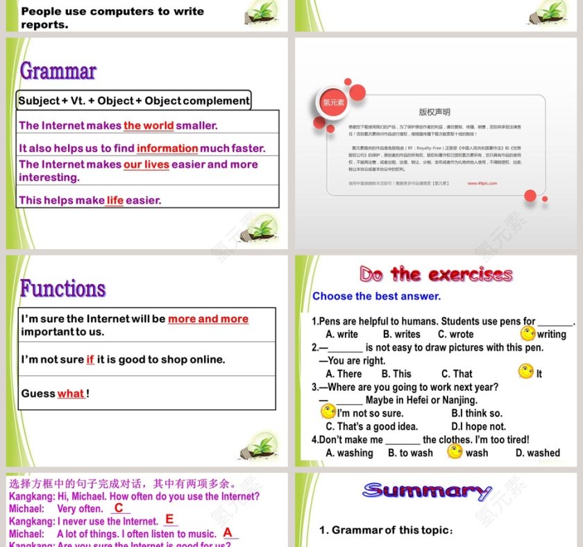 Unit 4  Topic 3-The Internet makes the world smaller教学ppt课件第4张