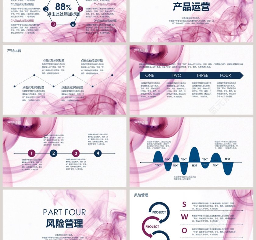  简约小清新商业项目计划书商业计划书路演PPT模板第3张