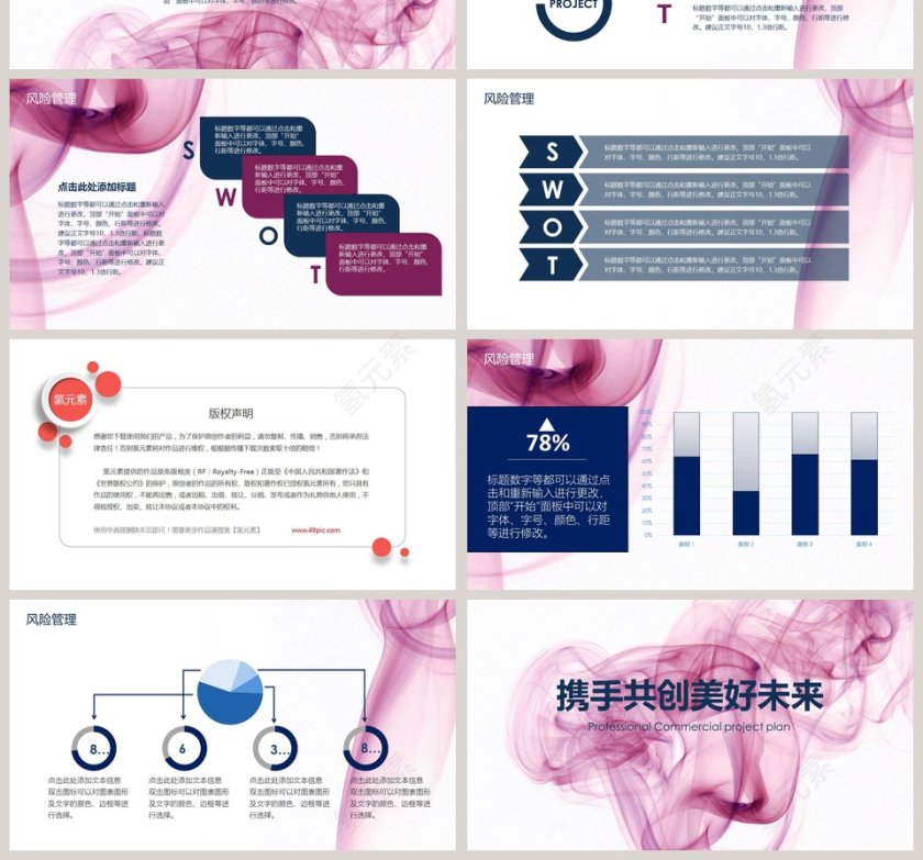 简约小清新商业项目计划书商业计划书路演PPT模板第4张