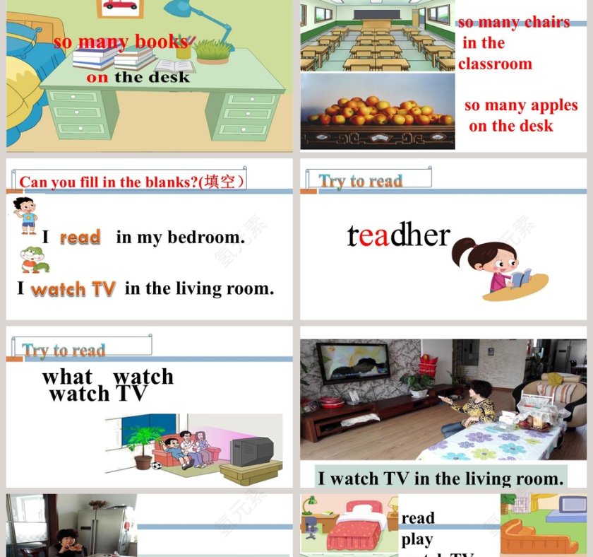 Unit 4  Lesson2-I read in my bedroom教学ppt课件第2张