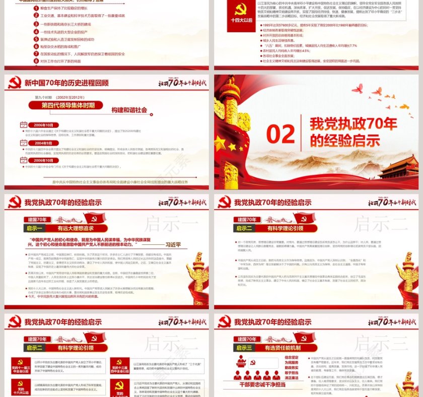 欢度国庆普天同庆盛世华诞ppt第3张