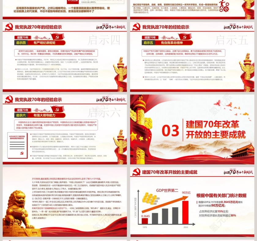 欢度国庆普天同庆盛世华诞ppt第4张