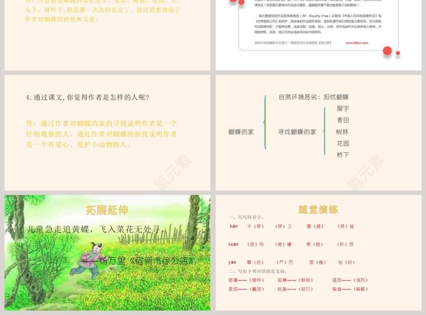 课文解析蝴蝶的家语文课件PPT第3张