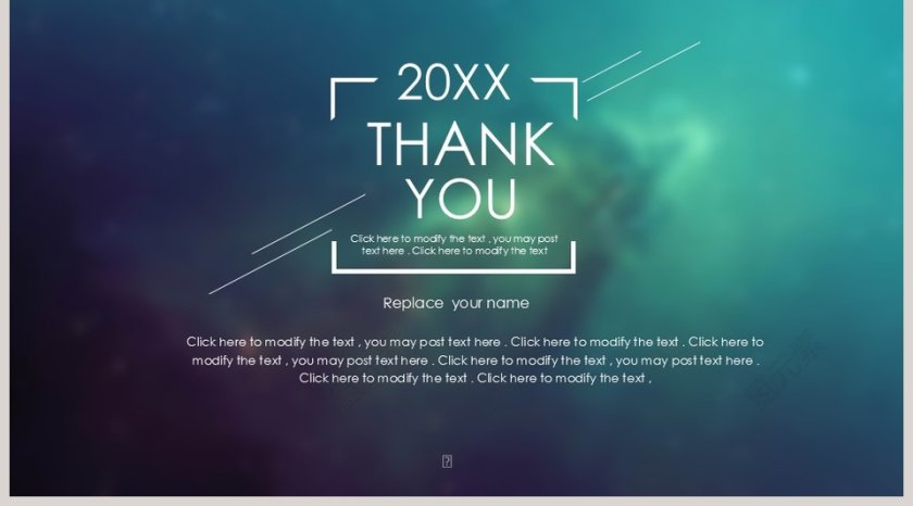 简约大气炫酷宇宙星空科技动态PPT模板第5张