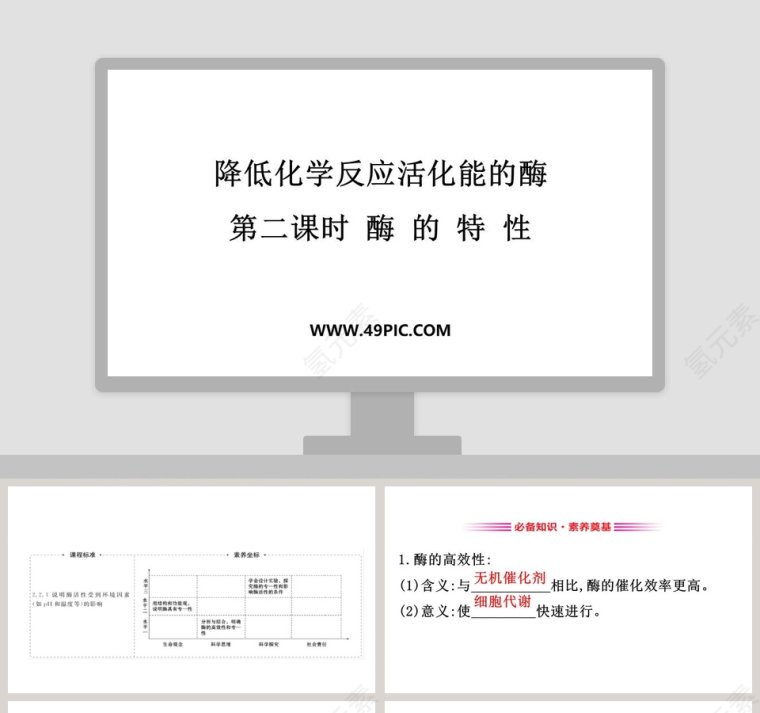 降低化学反应活化能的酶-第二课时酶的特性教学ppt课件第1张