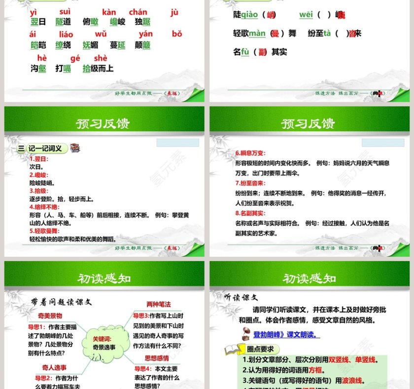 游记散文登勃朗峰语文课件PPT第3张