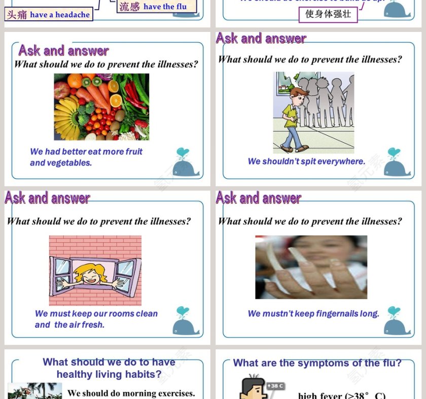 Unit 2  Topic 3-Must we exercise to prevent the flu教学ppt课件第2张