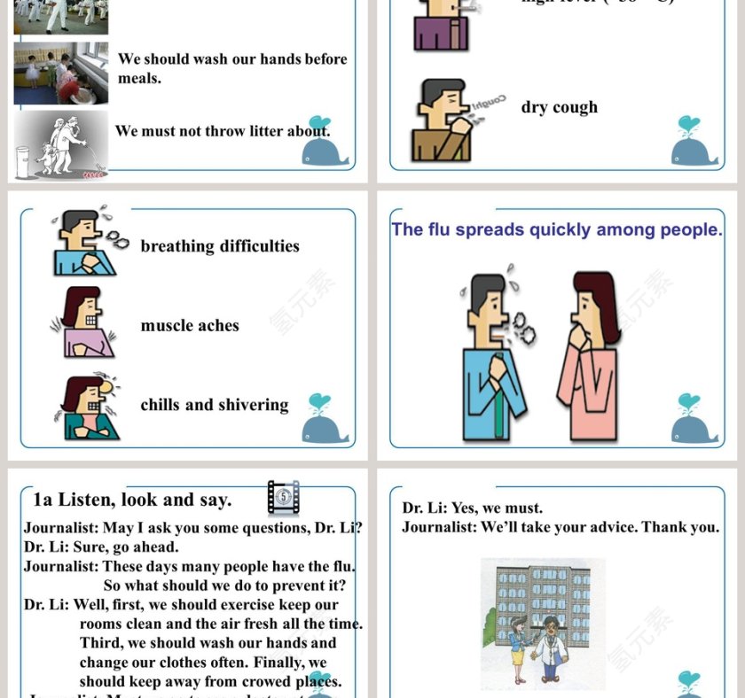 Unit 2  Topic 3-Must we exercise to prevent the flu教学ppt课件第3张