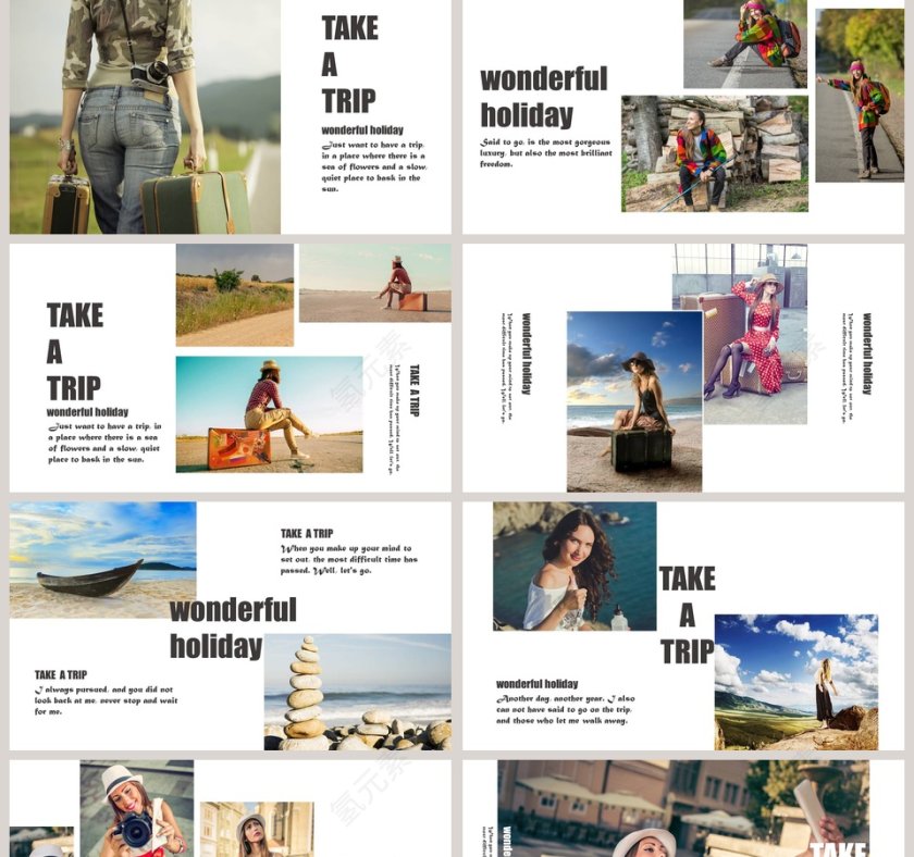 我们的旅行相册ppt第2张