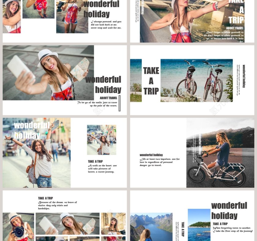 我们的旅行相册ppt第3张