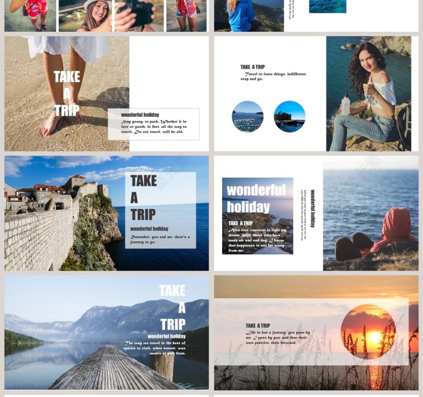 我们的旅行相册ppt第4张