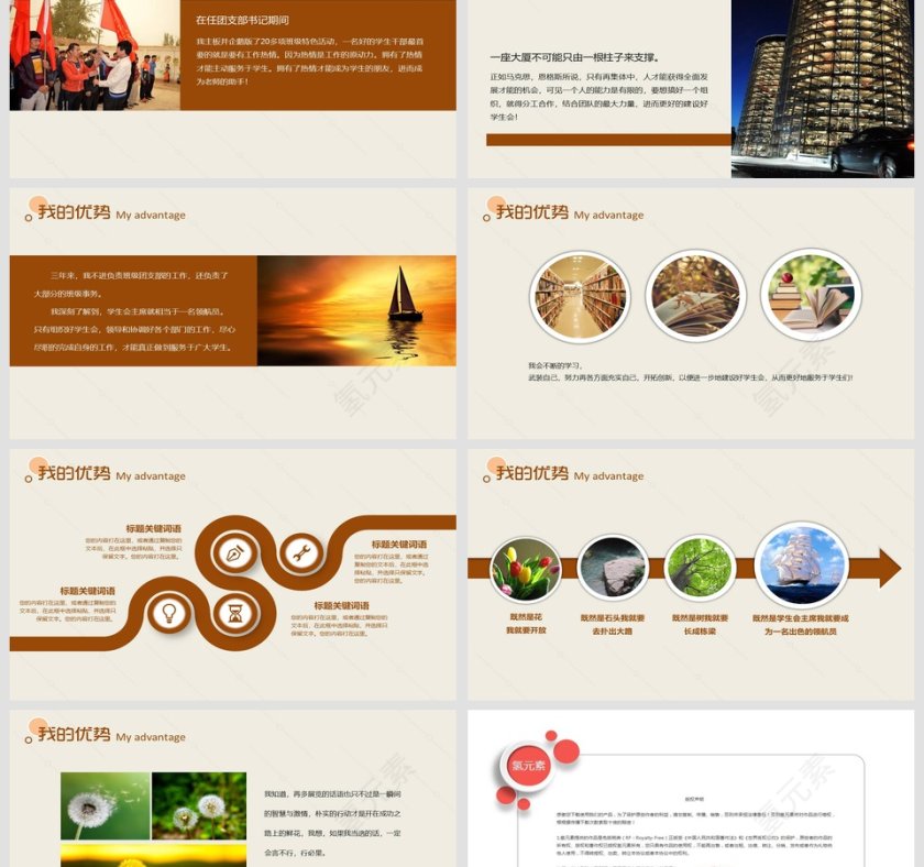 班委班干竞选学生会主席自我介绍PPT第3张