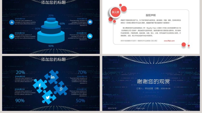 云计算大数据互联网计划汇报PPT模板第5张