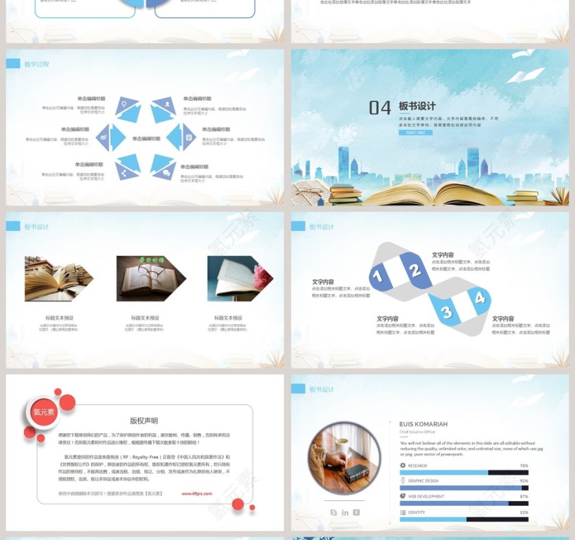 教育培训机构PPT模板教学说课PPT第4张