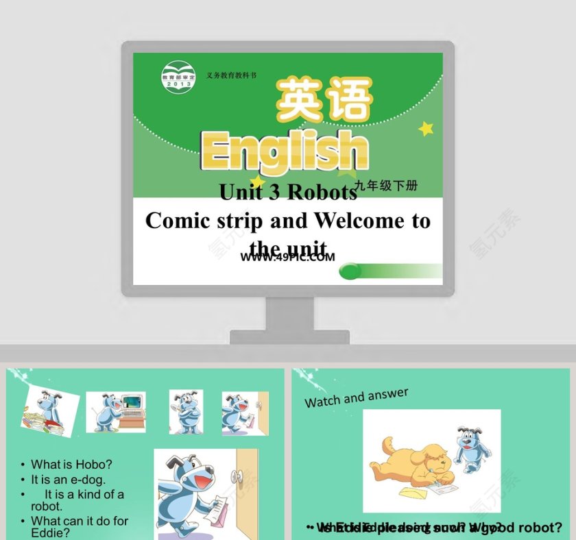 Unit 3 Robots-Comic strip and Welcome to the unit教学ppt课件第1张