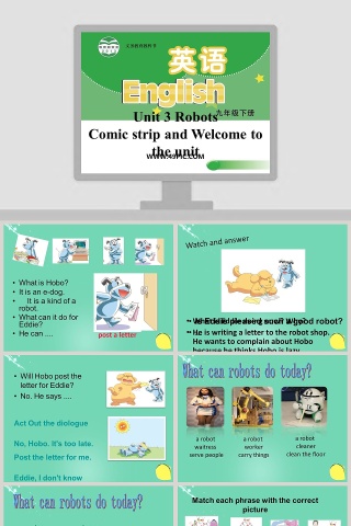 Unit 3 Robots-Comic strip and Welcome to the unit教学ppt课件