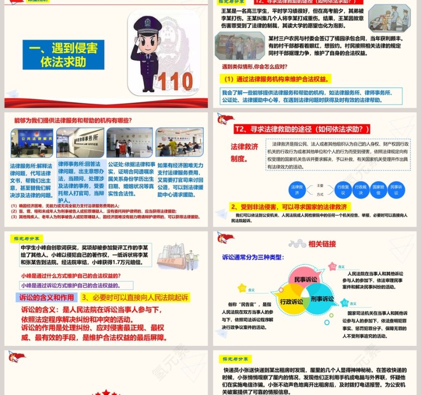 教育培训行业_道德与法治部编版八年级上冊_PPT模板第2张