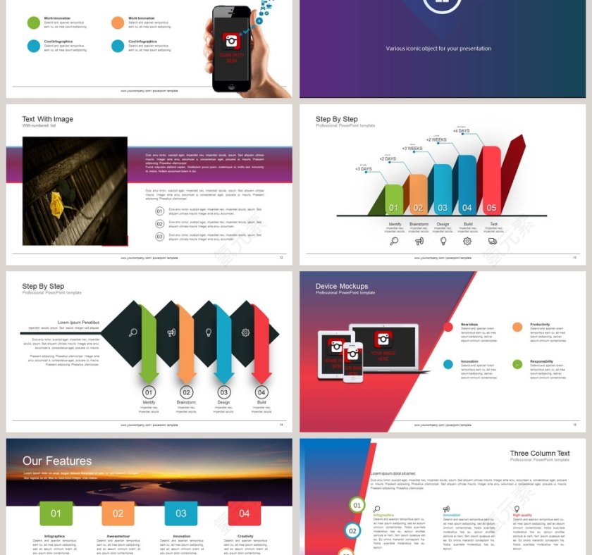 欧美简约杂志风通用模板第3张