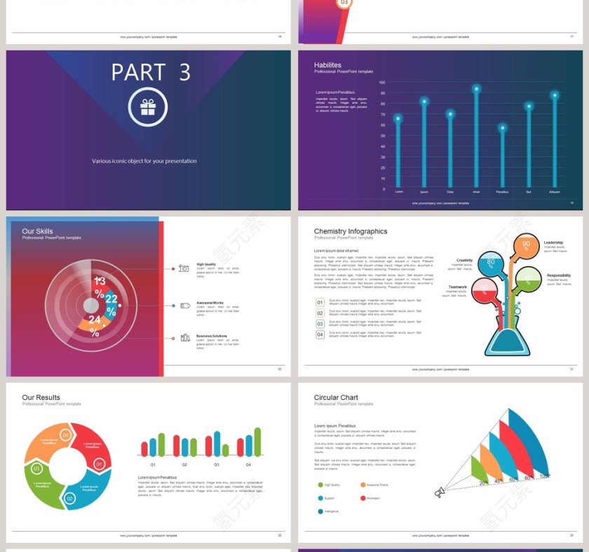 欧美简约杂志风通用模板第4张