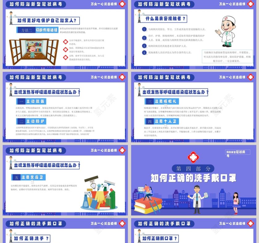 预防新型冠状病毒自我预防防护感染指南知识讲座PPT模板第5张