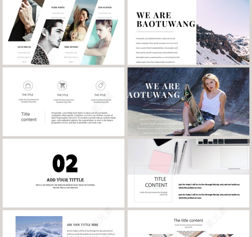 欧美风商务商业计划书PPT第2张