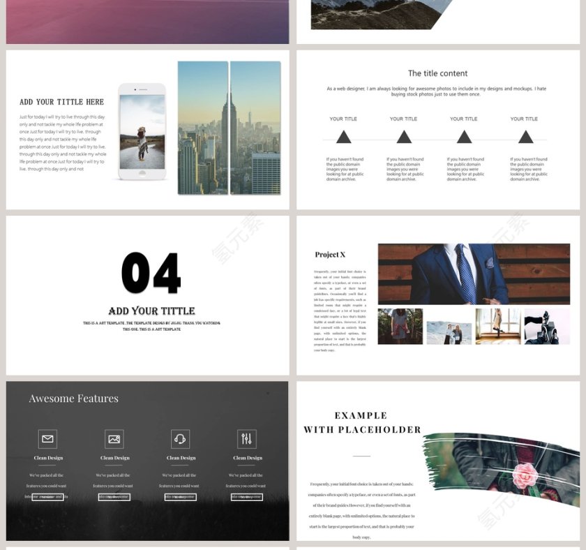 欧美风商务商业计划书PPT第4张