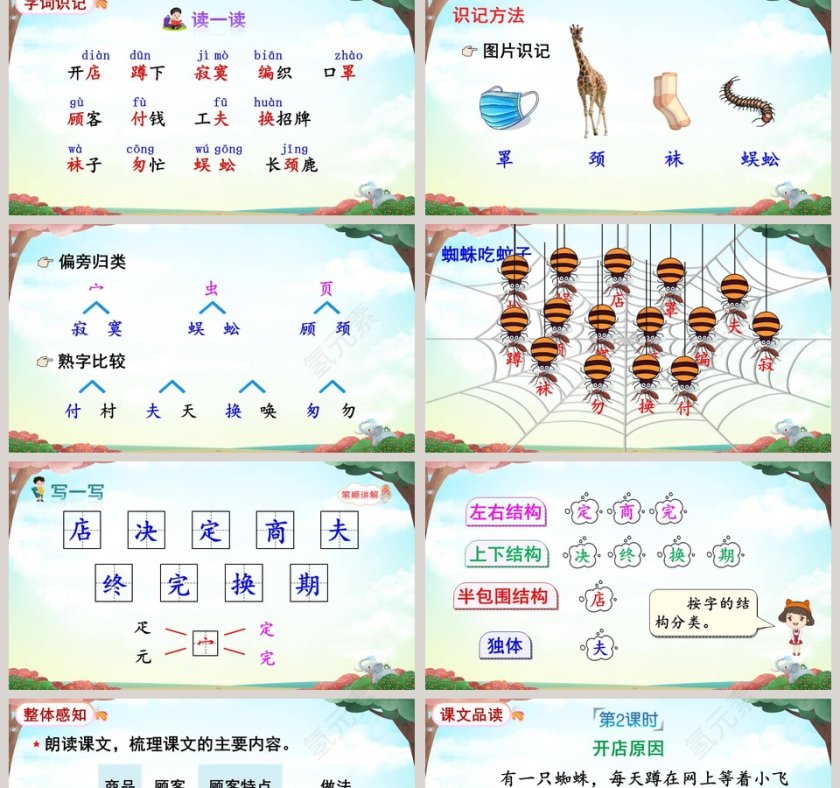 二年级语文下册蜘蛛开店语文课件PPT第2张
