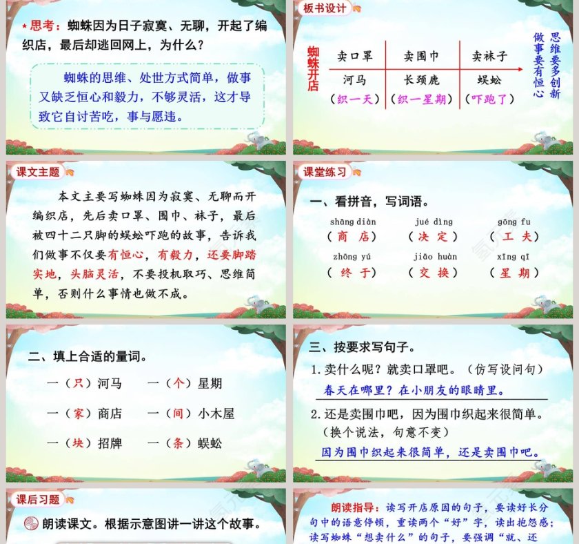 二年级语文下册蜘蛛开店语文课件PPT第5张