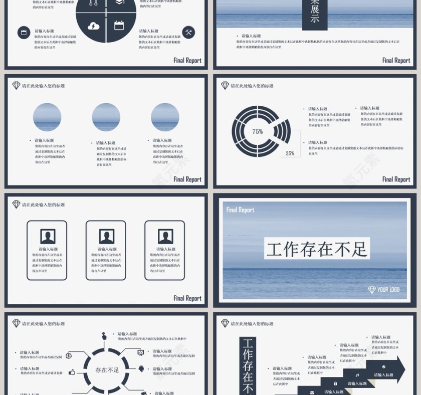 蓝色简约清新年终述职报告PPT第3张