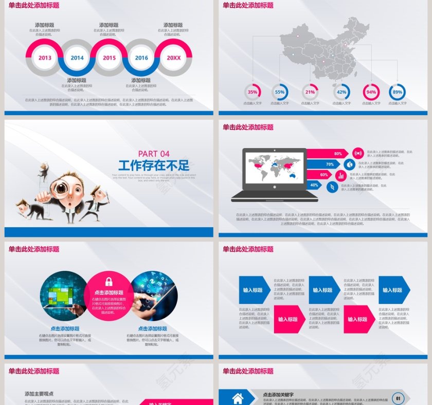 商务工作汇报总结PPT第5张