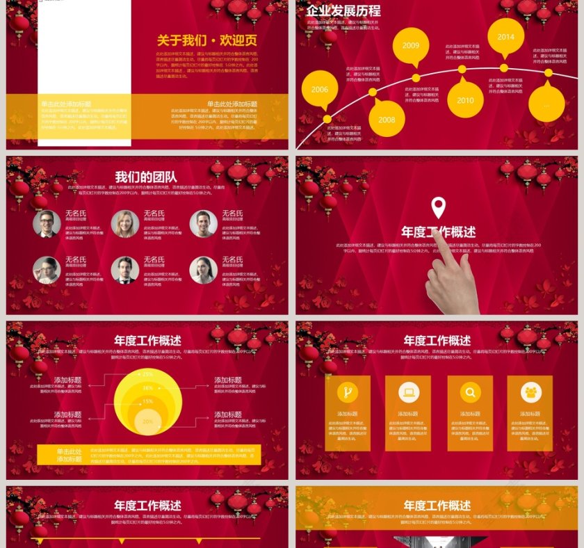 2019工作汇报年度总结PPT模板第2张