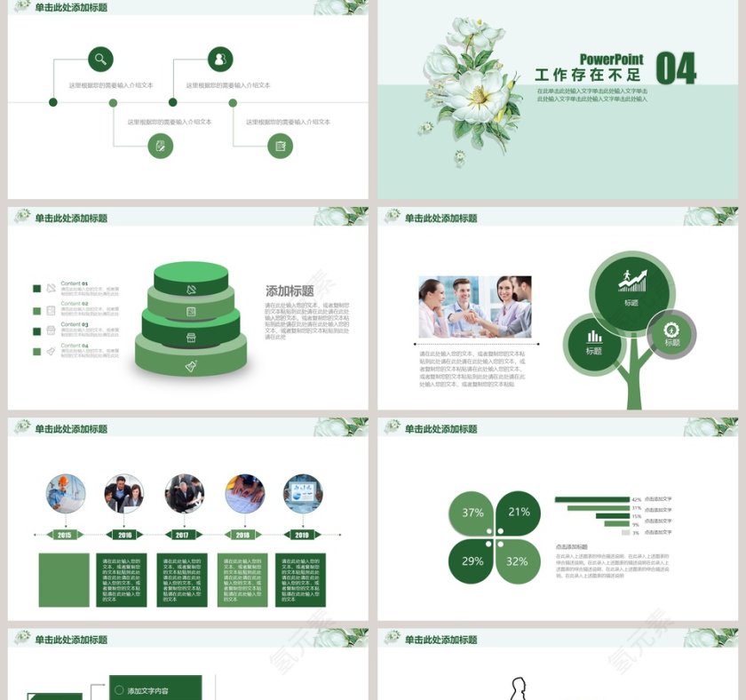 2019小清新总结报告模板第5张