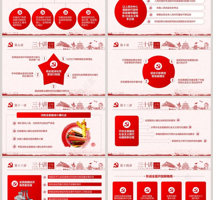 全面解读习近平新时代中国特色社会主义思想三十讲PPT第3张