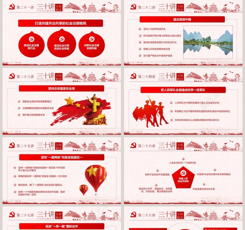 全面解读习近平新时代中国特色社会主义思想三十讲PPT第5张
