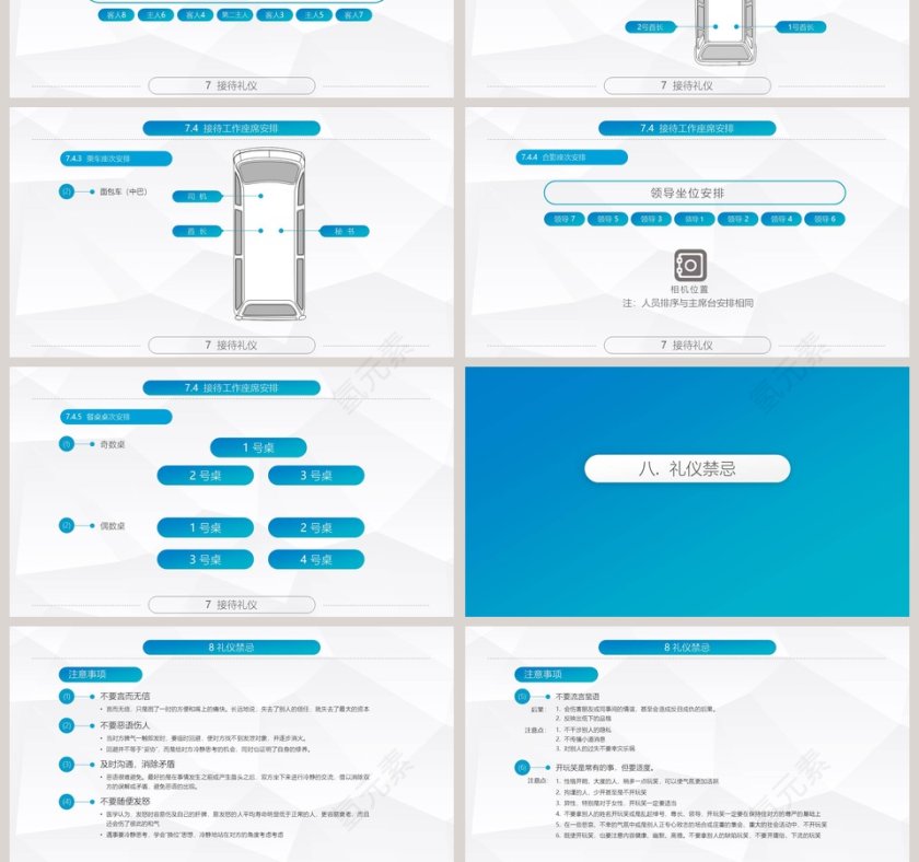 精美全面商务礼仪常识礼仪培训PPT 第13张