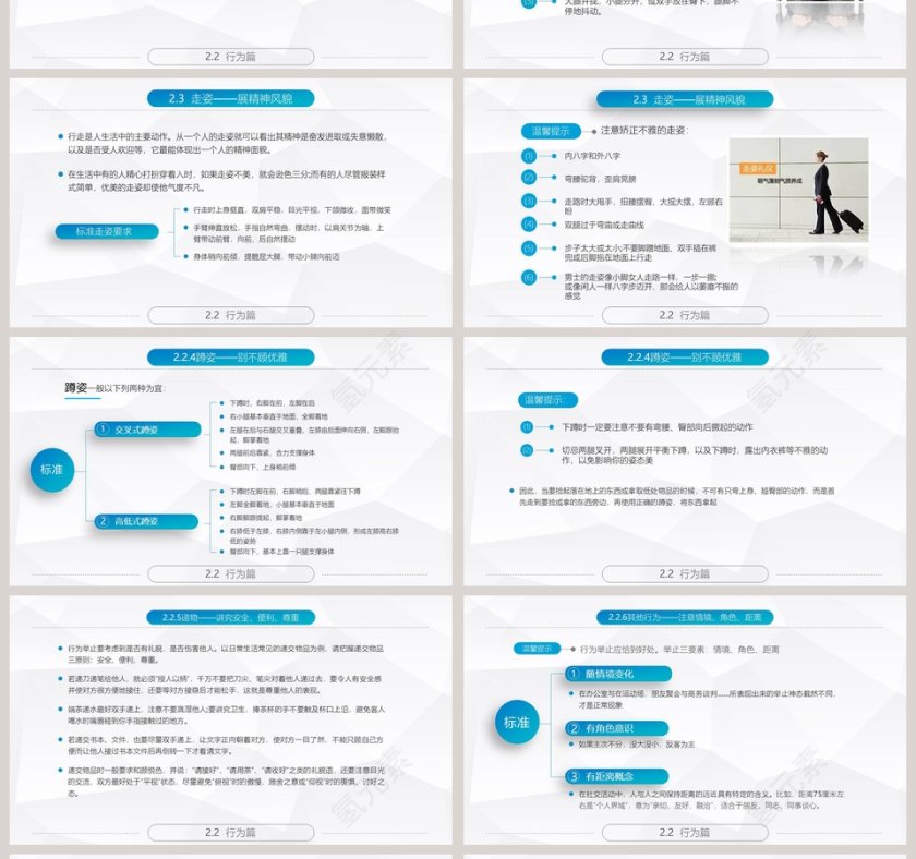 精美全面商务礼仪常识礼仪培训PPT 第4张