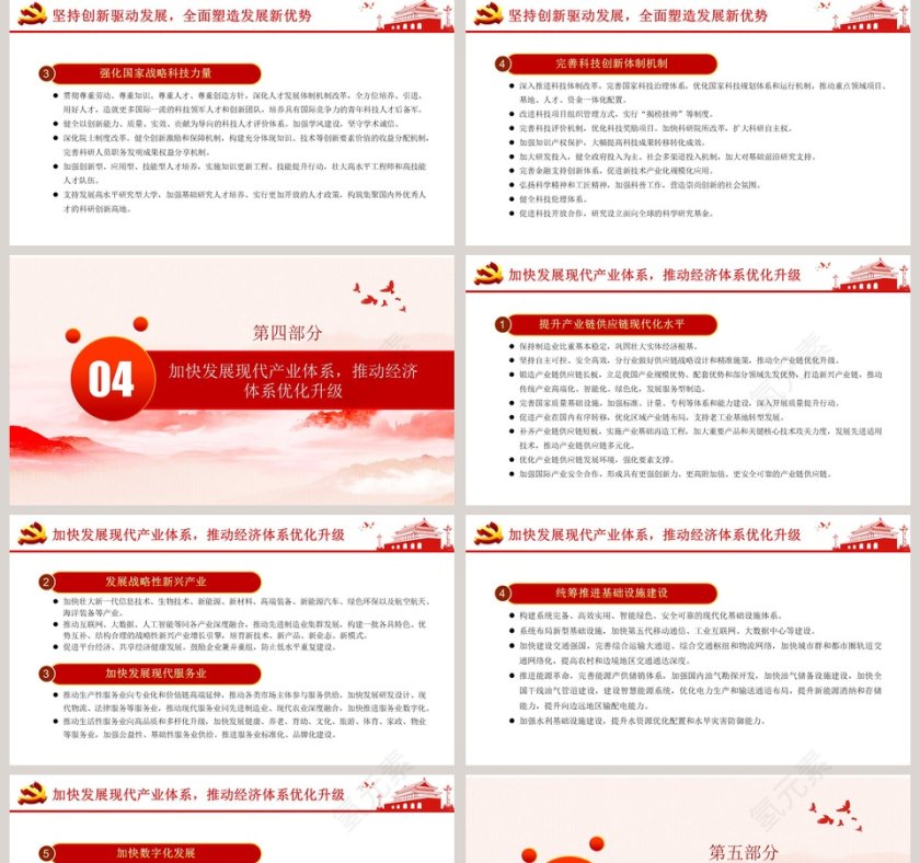 国民经济和社会发展第十四个五年规划和2035年远景目标建议PPT模板第5张