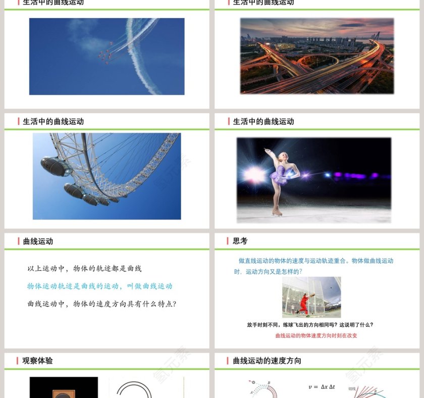 曲线运动第五章 抛体运动 PPT模板第2张