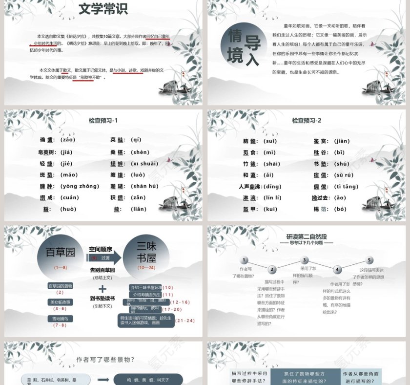 课文解析从百草园到三味书屋语文课件PPT第2张