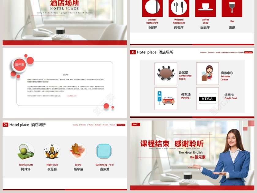 酒店基础英语培训英语说课PPT 第6张