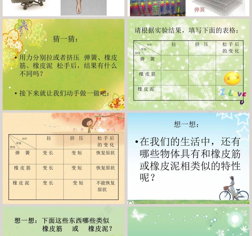 弹簧和橡皮筋教学ppt课件第2张
