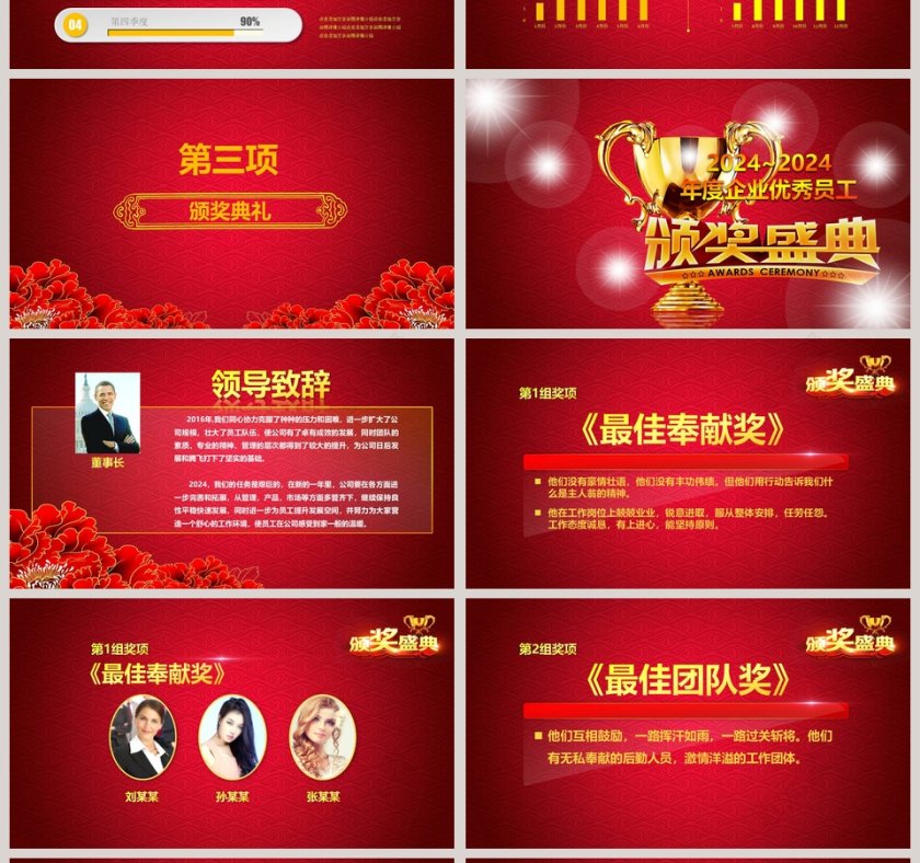 红色大气开门红年终总结暨誓师大会PPT 第4张