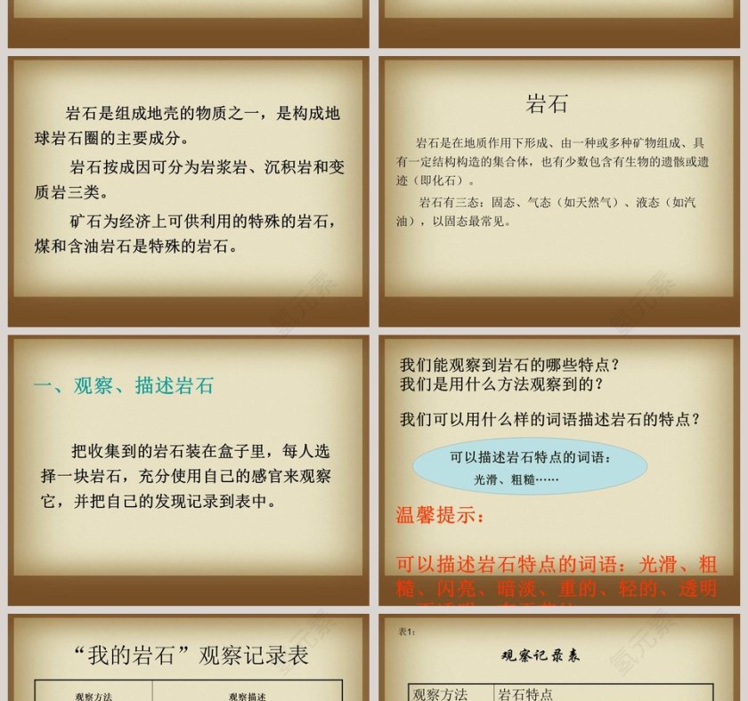 多样的岩石教学ppt课件第2张