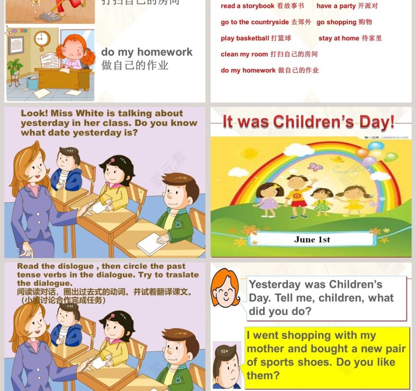 Unit 7-What did you do yesterday教学ppt课件第3张