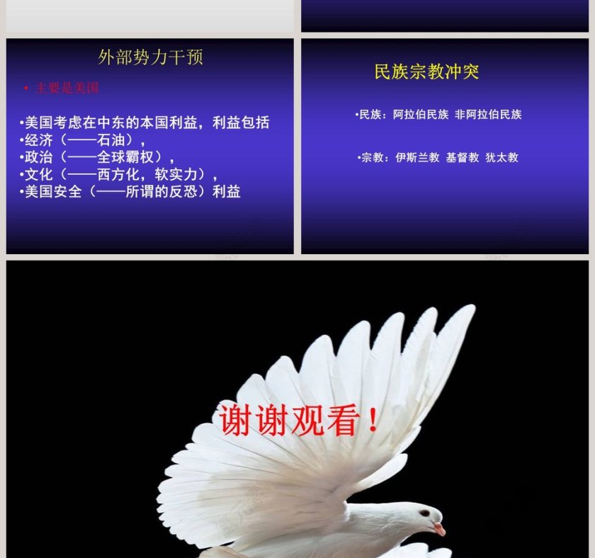 聚焦中东教育培训PPT模板第4张