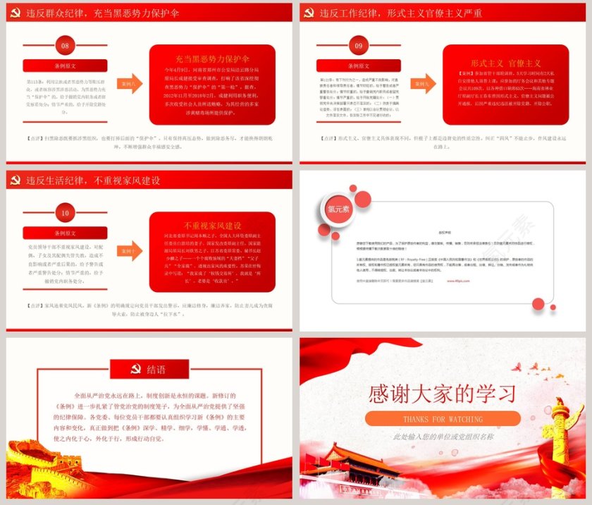 中国共产党纪律处分条例PPT第8张