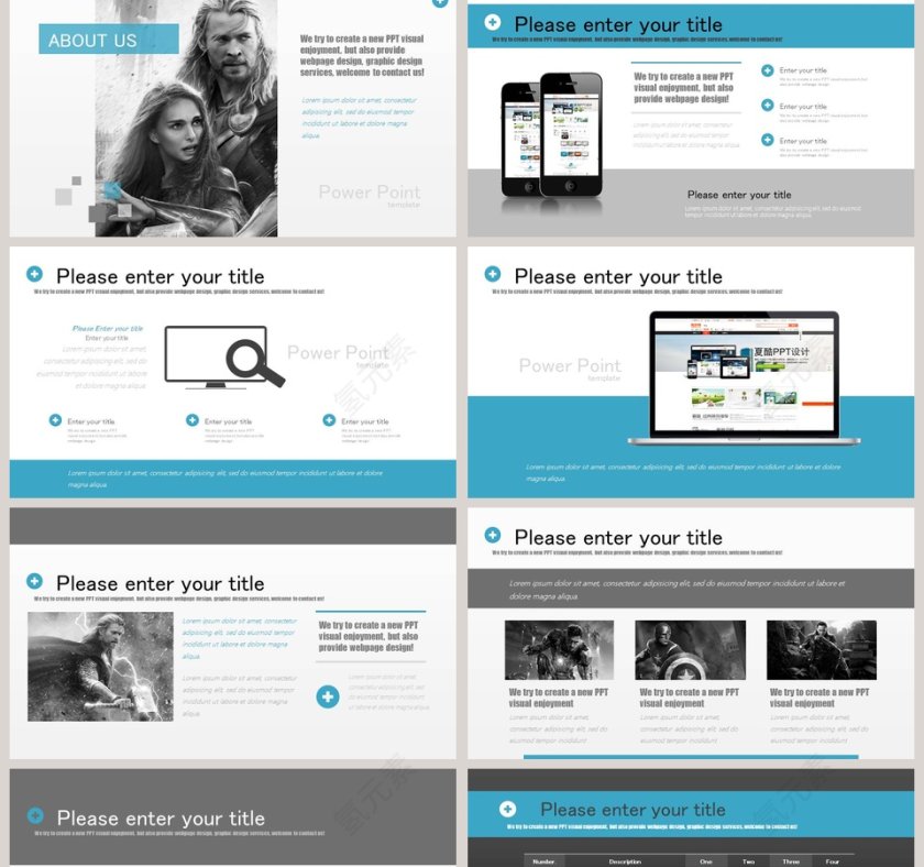 欧美经典商务时尚工作总结PPT模板  第2张