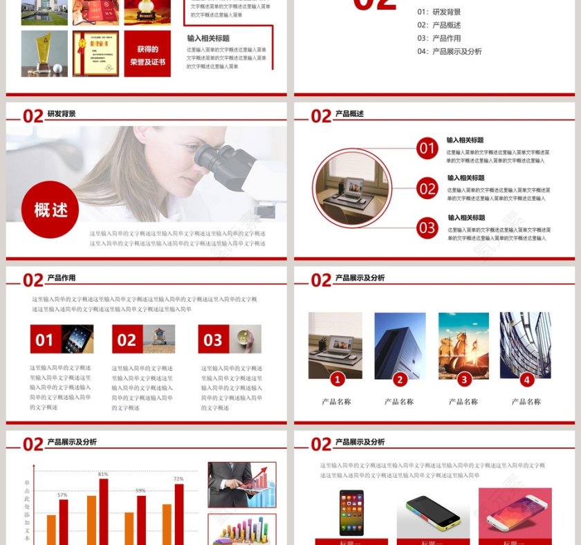 公司介绍产品宣传PPT模板第3张